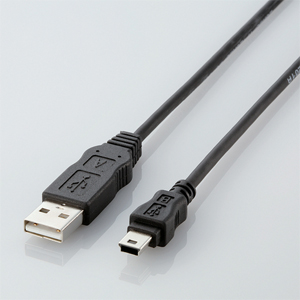 エレコム(ELECOM) RoHS対応USBケーブル/A-ミニB/5.0m/ブラック USB-ECOM550