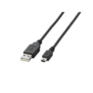 エレコム(ELECOM) USB2.0ケーブル/A-miniBタイプ/ノーマル/1.5m/ブラック U2C-M15BK