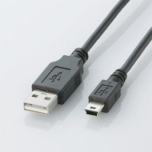 エレコム(ELECOM) USB2.0ケーブル/A-miniBタイプ/ノーマル/2m/ブラック U2C-M20BK