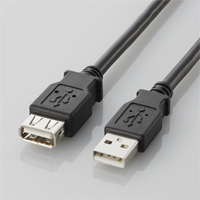 エレコム(ELECOM) USB2.0延長ケーブル(A-A延長タイプ) 1.0m U2C-E10BK(ブラック) 
