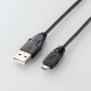 エレコム(ELECOM) USB2.0ケーブル/A-microBタイプ/ノーマル/0.15m/ブラック U2C-AMB015BK