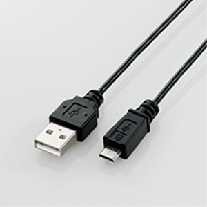 エレコム(ELECOM) USB2.0ケーブル/A-microBタイプ/スリム/0.5m/ブラック U2C-AMBX05BK