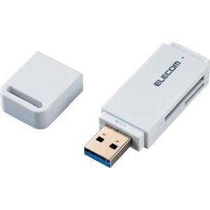 エレコム ELECOM エレコム ELECOM USB3.0対応メモリカードリーダ(スティックタイプ) ホワイト MR3-D011WH