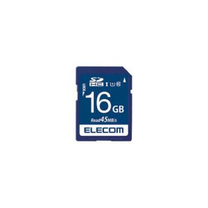 ELECOM エレコム エレコム MF-FS016GU11R SDHCカード データ復旧サービス付 UHS-I U1 45MB s 16GB