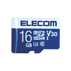 ELECOM エレコム エレコム MF-MS016GU13V3R MicroSDHCカード データ復旧サービス付 ビデオスピードクラス対応 UHS-I U3 80MB s 16GB