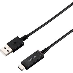 エレコム ELECOM エレコム ELECOM USB2.0ケーブル(温度検知機能付き、A‐C) 0.3m ブラック MPA-AC03SNBK