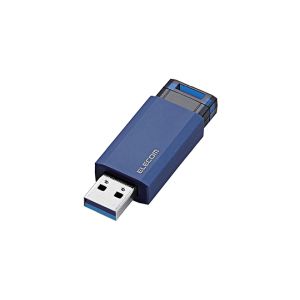 ELECOM エレコム エレコム MF-PKU3032GBU USBメモリー USB3.1 Gen1 対応 ノック式 オートリターン機能付 32GB ブルー