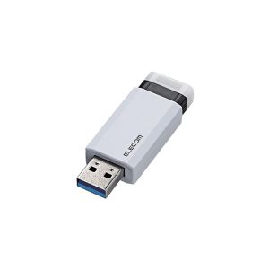 ELECOM エレコム エレコム MF-PKU3032GWH USBメモリー USB3.1 Gen1 対応 ノック式 オートリターン機能付 32GB ホワイト