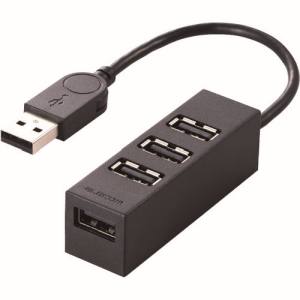 エレコム ELECOM エレコム U2H-TZ426BBK 4ポート 機能主義USBハブ 短ケーブル ブラック