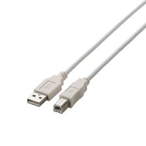 エレコム(ELECOM) USB2.0ケーブル/A-Bタイプ/ノーマル/0.7m/ホワイト U2C-BN07WH