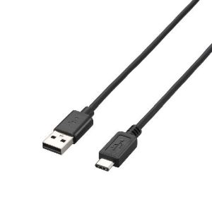 エレコム(ELECOM) USB2.0ケーブル/A-Cタイプ/ノーマル/1m/ブラック U2C-AC10BK