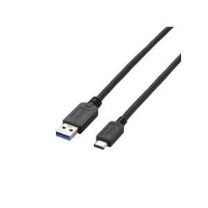 エレコム(ELECOM) USB3.1ケーブル/A-Cタイプ/ノーマル/2m/ブラック USB3-AC20BK