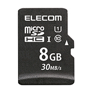 エレコム(ELECOM) MicroSDHCカード/データ復旧サービス付/UHS-I 30MB/s/8GB MF-MS008GU11LRA