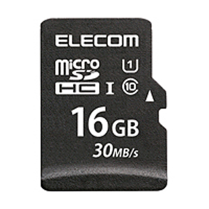 エレコム(ELECOM) MicroSDHCカード/データ復旧サービス付/UHS-I 30MB/s/16GB MF-MS016GU11LRA