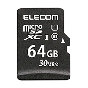 エレコム(ELECOM) MicroSDXCカード/データ復旧サービス付/UHS-I 30MB/s/64GB MF-MS064GU11LRA