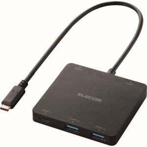 エレコム ELECOM エレコム ELECOM USB Type-C搭載ドッキングステーション(PD対応) ブラック U3HC-DC03BBK