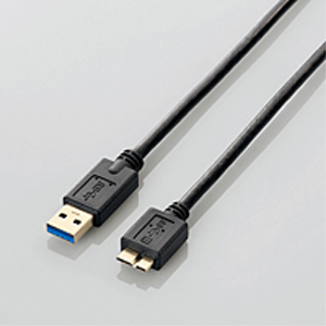 エレコム ELECOM エレコム USB3-AMB05BK USB3.0ケーブル A-microBタイプ スタンダード 0.5m ブラック