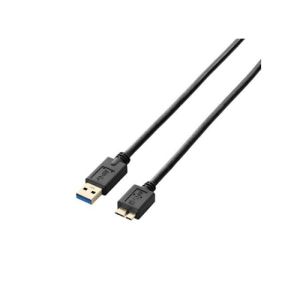 エレコム(ELECOM) USB3.0ケーブル/A-microBタイプ/スタンダード/2m/ブラック USB3-AMB20BK
