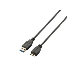 エレコム ELECOM USB3.0ケーブル/A-microBタイプ/スリム/1.5m/ブラック USB3-AMBX15BK