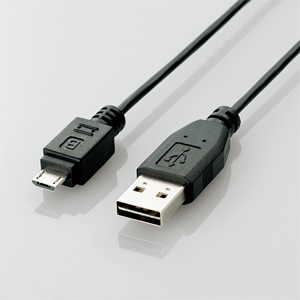 エレコム(ELECOM) USB2.0ケーブル/リバーシブルコネクタ/A-MicroBタイプ/ノーマル/O.2m/ブラック U2C-DAMB02BK