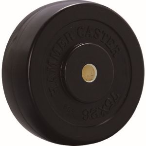 ハンマーキャスター HAMMER CASTER ハンマーキャスター 425S-R75 S型用 ゴム一体車輪 樹脂ブッシュ入り 75mm