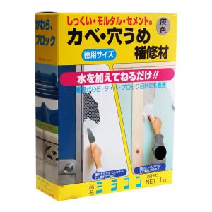 日本ミラコン産業 日本ミラコン産業 M-1000G カベ 穴うめ補修材 灰 1kg