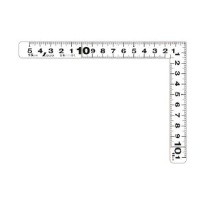 シンワ測定 SHINWA シンワ測定 11189 曲尺 平ピタ 裏表同目 15×11cm ホワイト