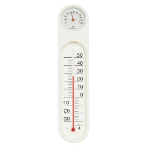 シンワ測定 SHINWA シンワ測定 48927 温湿度計 PCオーバル ホワイト&ホワイト