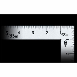 シンワ測定 SHINWA シンワ測定 63411 曲尺中金普及型 ステン 2×1尺 表裏同目