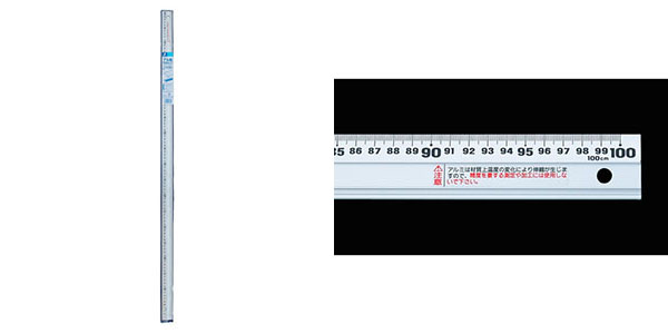  シンワ測定 SHINWA シンワ測定 65382 アルミ直尺 アル助 1m