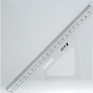 シンワ測定 SHINWA シンワ測定 75256 三角定規 アクリル製 24cm 2枚組