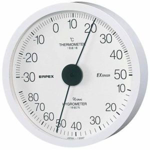 エンペックス EMPEX エンペックス TM-6201 温度 湿度計 エクストラ 温度 湿度計 壁掛用 ホワイト