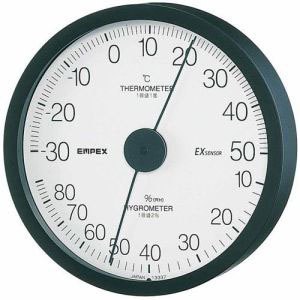 エンペックス EMPEX エンペックス TM-6202 温度 湿度計 エクストラ 温度 湿度計 壁掛用 ブラック