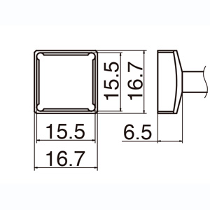 白光 HAKKO 白光 T12シリーズ交換こて先 T12-1207 クワッド