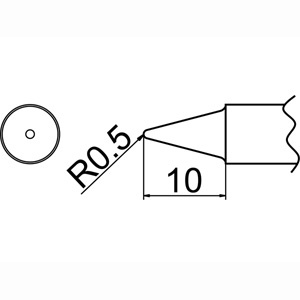 白光 HAKKO 白光 T20シリーズ交換こて先 T20-B2 0.5B型