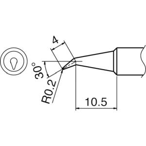 白光 HAKKO 白光 T18-BR02 こて先 0.2BR型 HAKKO