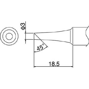 白光 HAKKO 白光 T19-C3 3C型 T19シリーズ交換こて先