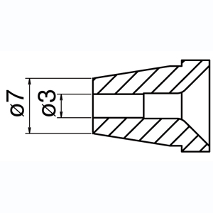 白光 HAKKO 白光 N60-07 ノズル N60シリーズ交換こて先 HAKKO