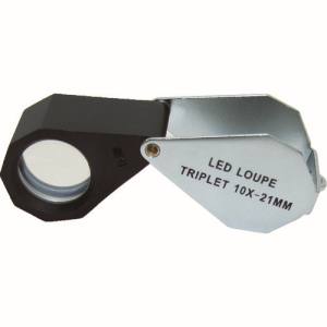 池田レンズ工業 ILK 池田レンズ工業 W-LED10 ライト付10倍ルーペ