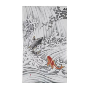 ナルミ ナルミ のれん 鯉の滝登り 幅85Ｘ150cm 14-219