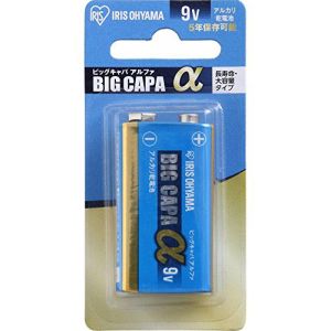 アイリスオーヤマ IRIS 9Vアルカリ乾電池 BIG CAPA α ブリスター包装 6LR61IB/1B