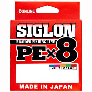 サンライン SUNLINE サンライン シグロン PE×8 マルチカラー 150m 0.8号