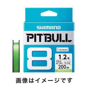 シマノ SHIMANO シマノ SHIMANO ピットブル(PITBULL) 8 ライムグリーン 1.2号 200m PL-M68R