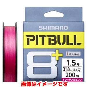 シマノ SHIMANO シマノ ピットブル8+ 200m トレーサブルピンク 0.4号 LD-M61T