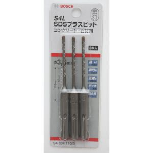 ボッシュ BOSCH ボッシュ S4035110/3 SDSプラスビット S4 3.5 3本入 BOSCH