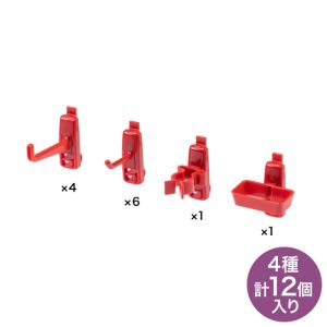 サンワサプライ SANWA SUPPLY サンワサプライ RAC-WDKT-FKSET1 樹脂 フック 4種 12個入り