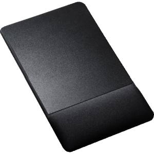サンワサプライ SANWA SUPPLY リストレスト付きマウスパッド(布素材、高さ標準、ブラック) MPD-GELNNBK