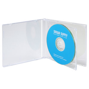 サンワサプライ(SANWA SUPPLY) DVD・CDケース(クリア) FCD-22CN