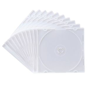 サンワサプライ SANWA SUPPLY サンワサプライ FCD-PU10MWN Blu-ray DVD CDケース スリムタイプ 10枚セット ホワイト