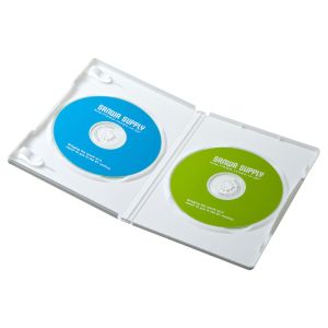 サンワサプライ SANWA SUPPLY サンワサプライ DVD-TN2-10WN DVDトールケース 2枚収納 10枚セット ホワイト